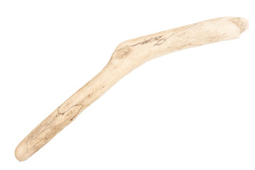 Piece of driftwood isolated on white
