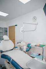 Obraz na płótnie Canvas Interior of the office of patients reception with dental equipment in the dental clinic.