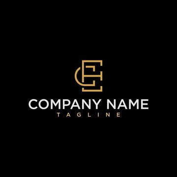 Letter Ce Ec Luxury Monogram Logo Design