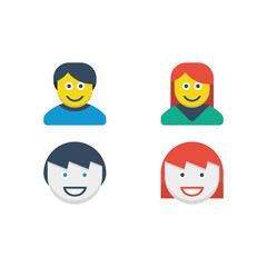 face character icon logo