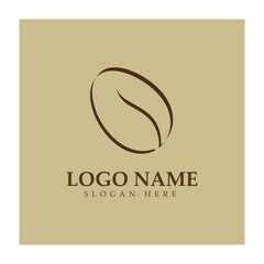 coffee bean logo including coffee farm coffee shop with modern concept
