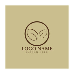 coffee bean logo including coffee farm coffee shop with modern concept