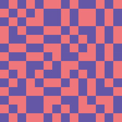 Abstract Mosaic Geometrical Pattern Design With Simple Shapes And Figures