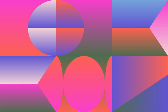 Seamless Geometric Pattern Design Artwork With Simple Geometrical Forms.