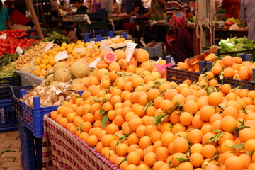 fruit and vegetables at the market