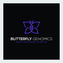 Butterfly logo. Luxury line logotype design. Universal premium butterfly symbol logotype.