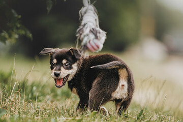 Border collie dog on a walk.Dog training.Active dog.