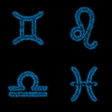 Set of Plexus Horoscope Zodiac Signs