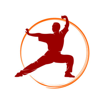 wushu player logo