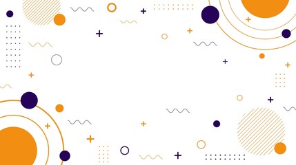 Abstract flat geometric background. Colorful geometric shape element design. Vector illustration