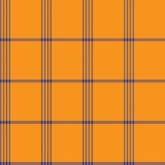 Orange Asymmetric Plaid textured Seamless Pattern