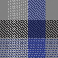Blue Asymmetric Plaid textured Seamless Pattern