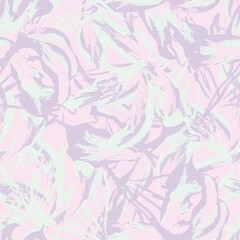 Floral Brush strokes Seamless Pattern Design