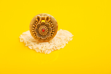 Indian festival: Raksha Bandhan. A traditional Indian wrist band which is a symbol of love between Brothers and Sisters.