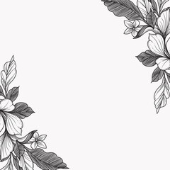 Obraz premium hand drawn ornament for wedding framing 