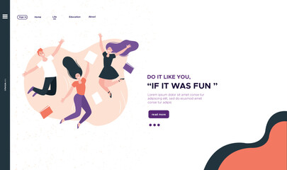 Success Team  Web Header & Landing Page
