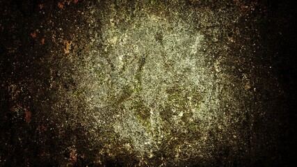 Grunge old wall background texture. old walls full of stains and moss