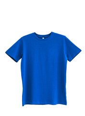 Blue T-shirt isolated on white background