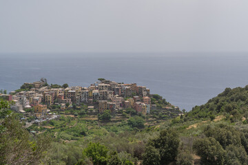 Obraz premium Cinque Terre are five beautiful villages at the coast of Italy.