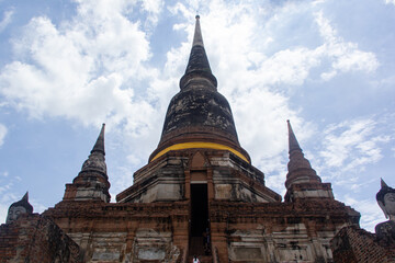 Fototapeta na wymiar Buddha statue at ayutthaya, thailand.