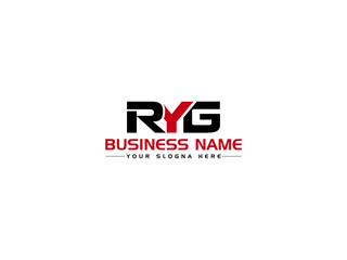 Fototapeta Modern RYG Logo Letter Vector, Colorful RY r y g Logo Icon With Creative New Three Letter Business Logo Design obraz