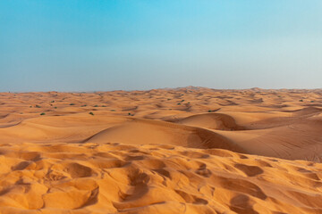 Fototapeta na wymiar Dunas no Deserto de Dubai