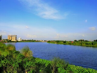 Fototapeta premium landscape with river