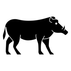 Wild boar icon vector on trendy design.