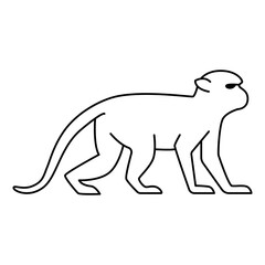 Monkey Icon Vector On Trendy Design.