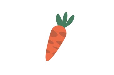 Isolated carrot in white background