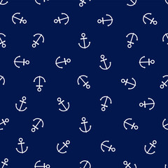 nautical white anchors and marine graphic vector seamless pattern boy anchor pattern wallpaper marine navy background