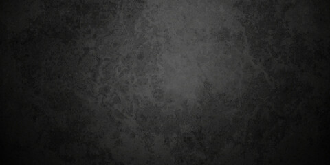 Black stone concrete grunge texture and backdrop background anthracite panorama. Panorama dark grey black slate background or texture.