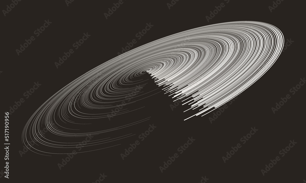 Poster White dynamic speed lines in perspective. Big data, speed or space concept.