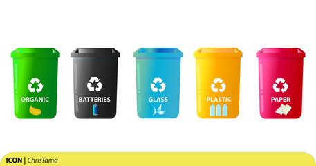 dust bin icon, trash can vector, garbage can icon, vector illustration