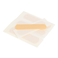 Adhesive plaster isolated on white background.