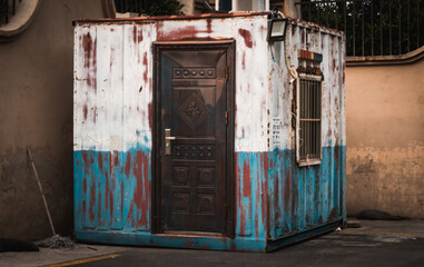 the abandoned shipping container house