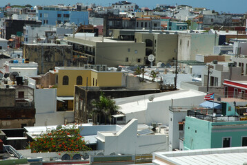 Arial view of San Juan Puerto Rico