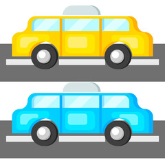 Editable Vector Illustration of Car. Good for sticker, icon, clip art, ppt, game, education, etc