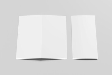 Blank DL Bi-Fold Mockup