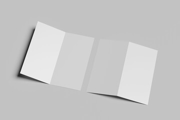 Blank DL Bi-Fold Mockup