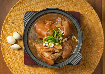 Chinese traditional food sauce pork trotters