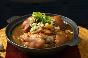 Chinese traditional food sauce pork trotters
