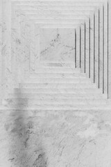 Top view of a white marble with lines