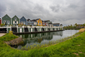 Obraz premium Modern residential architecture in Houten, The Netherlands