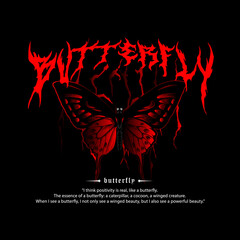 RED BUTTERFLY STREETWEAR DESIGN CLOTHING