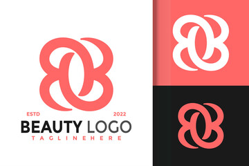 Letter BB Beauty Logo Design, Brand Identity logos vector, modern logo, Logo Designs Vector Illustration Template - obrazy, fototapety, plakaty