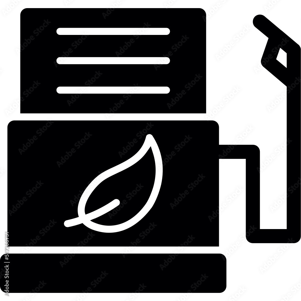 Canvas Prints biofuel station icon