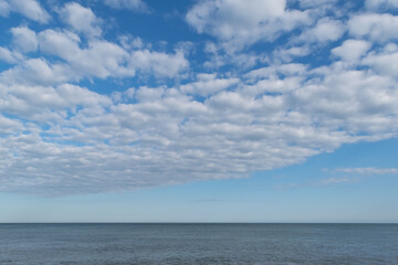 clouds over the sea