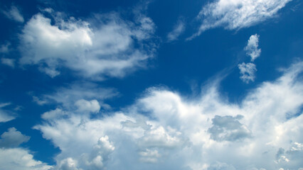 Naklejka na ściany i meble Clouds blue sky High