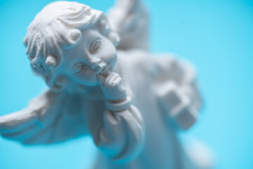 Top view of guardian angel. Close up.